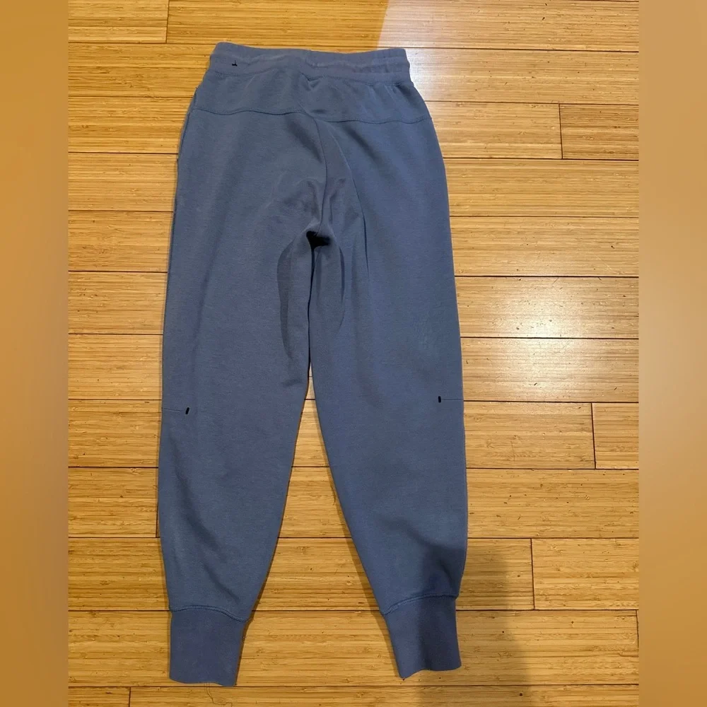 Nike Tech Fleece Joggers Women XS Slate Blue Black Zip Pocket